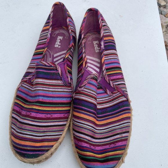 Ked's Striped Comfort Sneakers - Picture 1 of 4